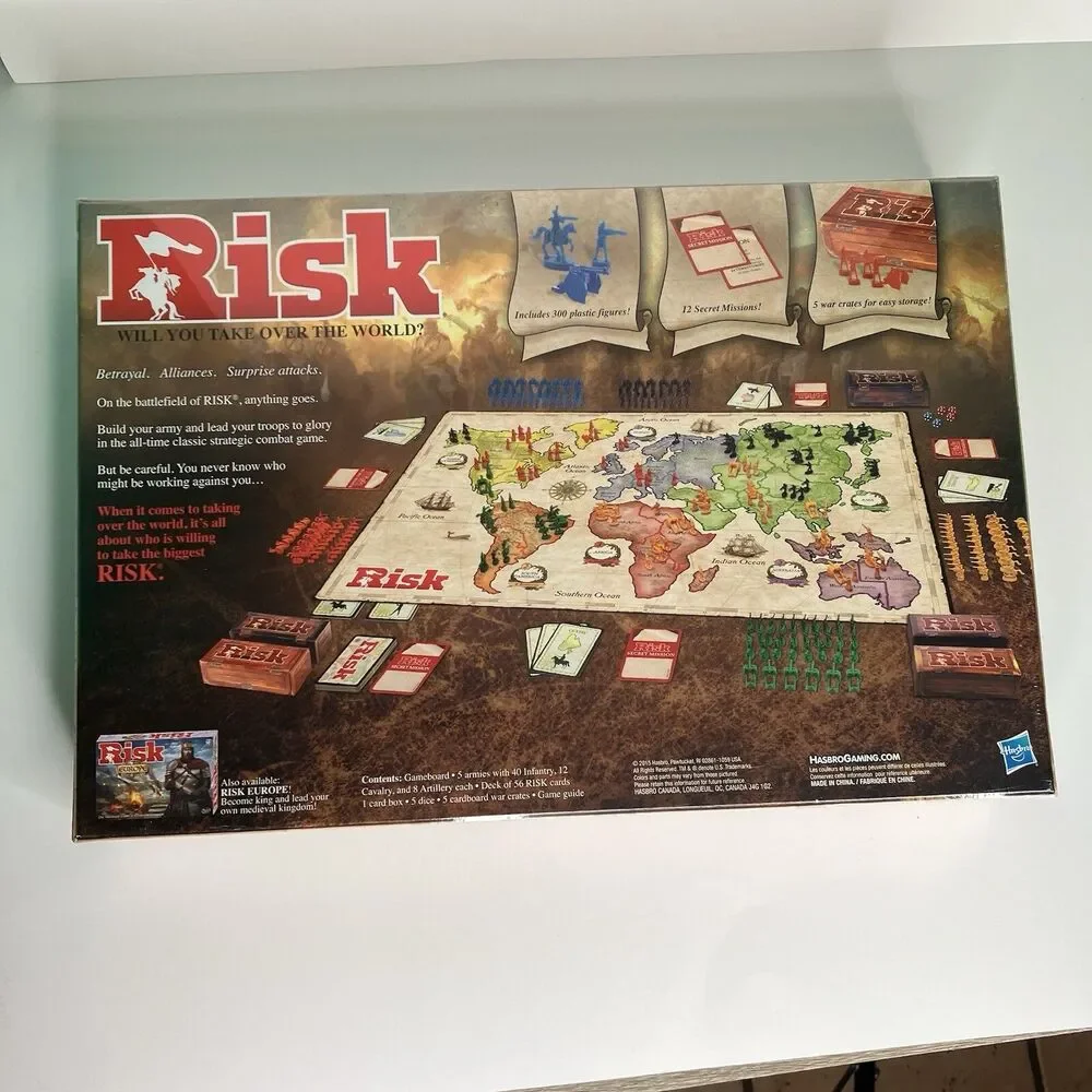 Risk The Game of Strategic Conquest Board Game Hasbro Sealed New
